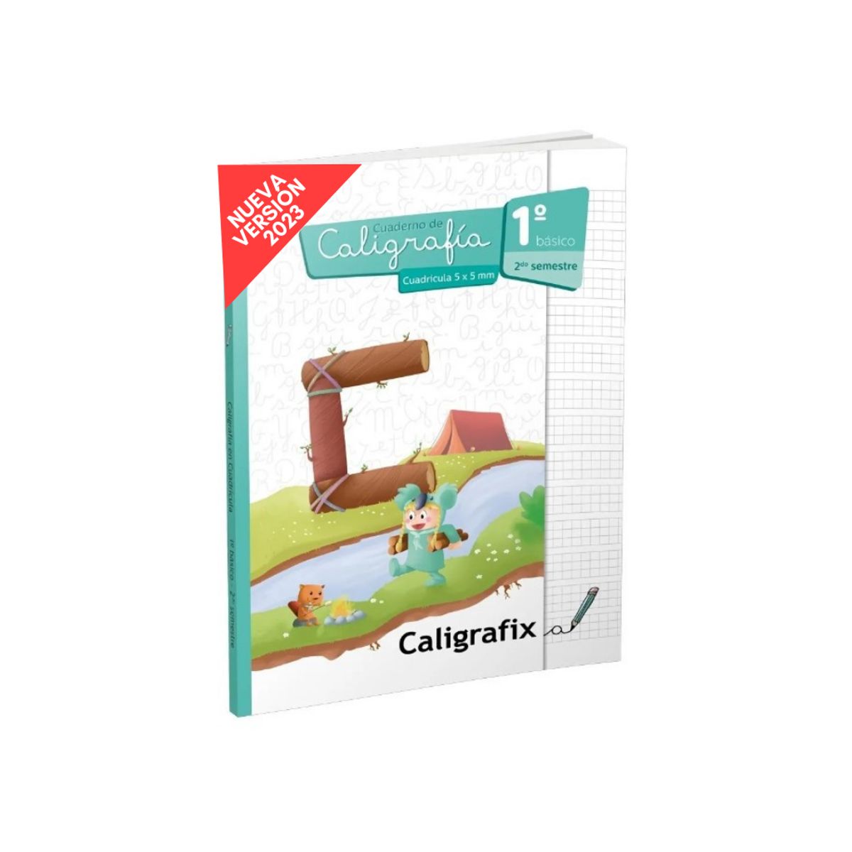 CALIGRAFIX - Cuaderno de caligrafía 5x5mm 1° Básico II semestre