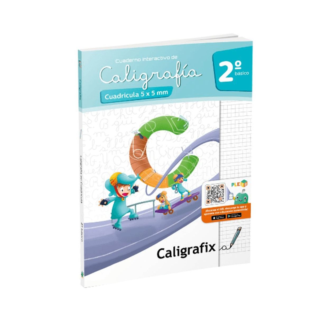 CALIGRAFIX - Cuaderno de caligrafía 5x5mm 2° Básico