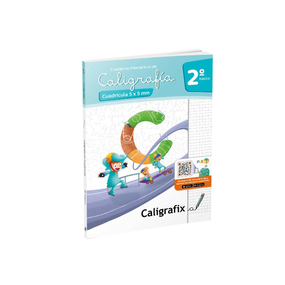 CALIGRAFIX - Cuaderno de caligrafía 5x5mm 2° Básico