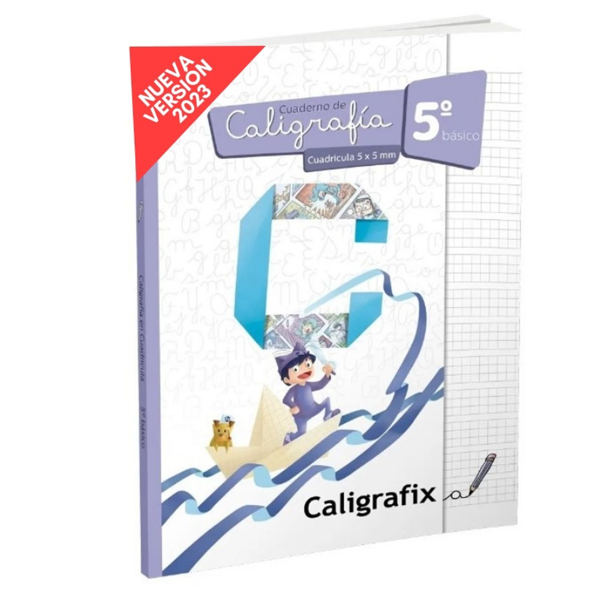 CALIGRAFIX - Cuaderno de caligrafía 5x5mm 5° Básico
