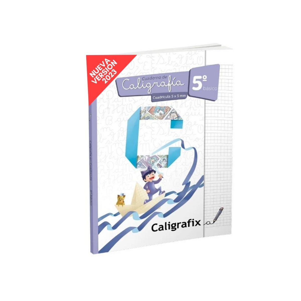 CALIGRAFIX - Cuaderno de caligrafía 5x5mm 5° Básico