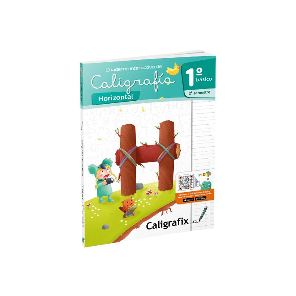 CALIGRAFIX - Cuaderno de caligrafía Horizontal 1° Básico II semestre