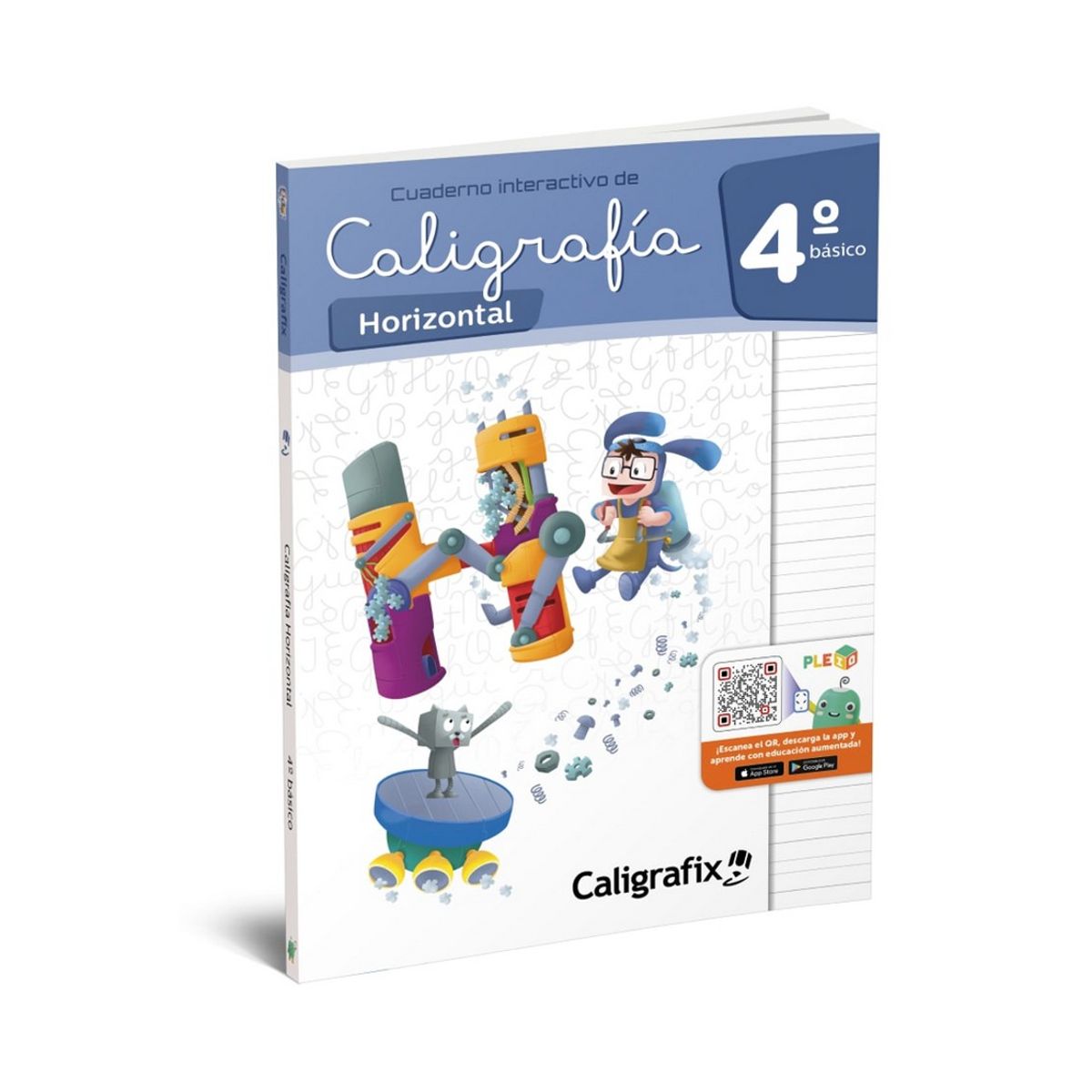 CALIGRAFIX - Cuaderno de caligrafía Horizontal 4° Básico