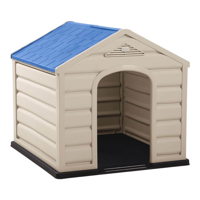 RIMAX - Casa Para Perro Grande Techo Azul 92x90x89 cms Rimax
