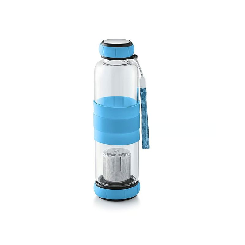 GENERICO - Botella De Vidrio 420 Ml Té Infusión + Funda