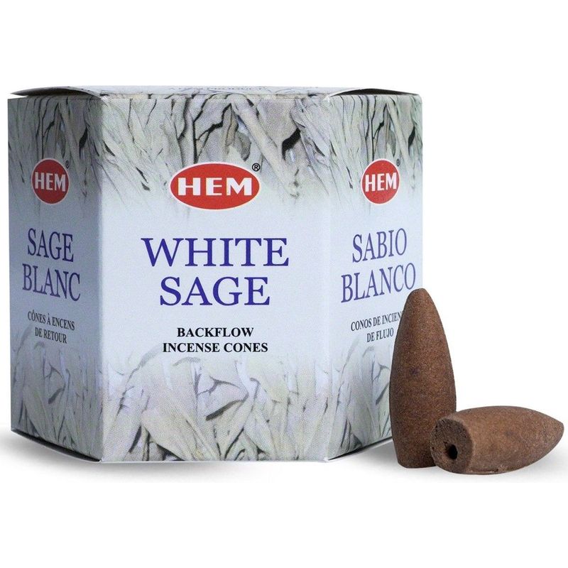 GENERICO - Incienso Backflow Hem - Salvia Blanca