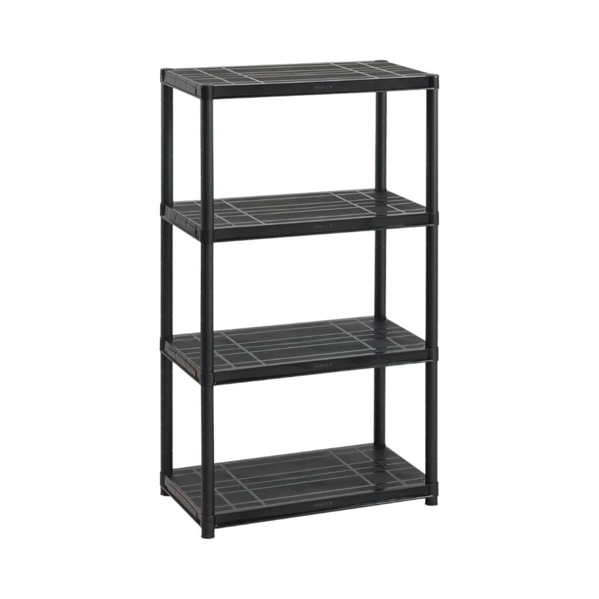 RIMAX - Estante Repisa Rack plastico 4 Niveles 71x38 x129cm Rimax