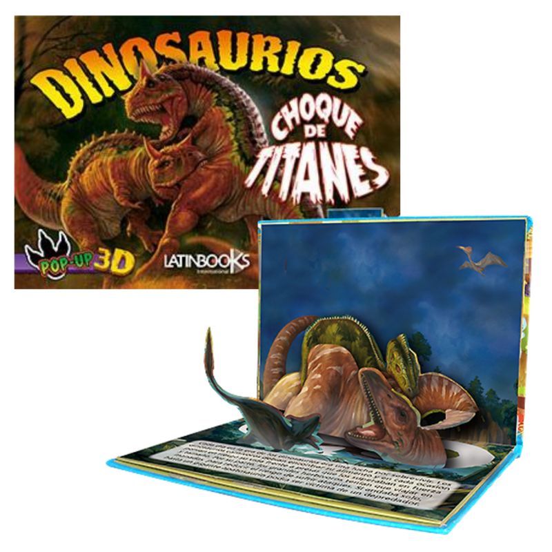 LATINBOOKS - Dinosaurios Pop Up - Choque de titanes LATINBOOKS.