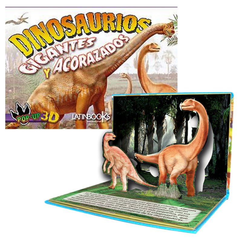 LATINBOOKS - Dinosaurios Pop Up - Gigantes y acorazados LATINBOOKS