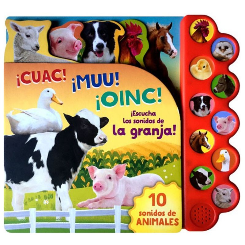 COTTAGE DOOR PRESS - 10 Sonidos de la granja ¡Cuac! ¡Muu! ¡Oinc! COTTAGE DOOR PRESS