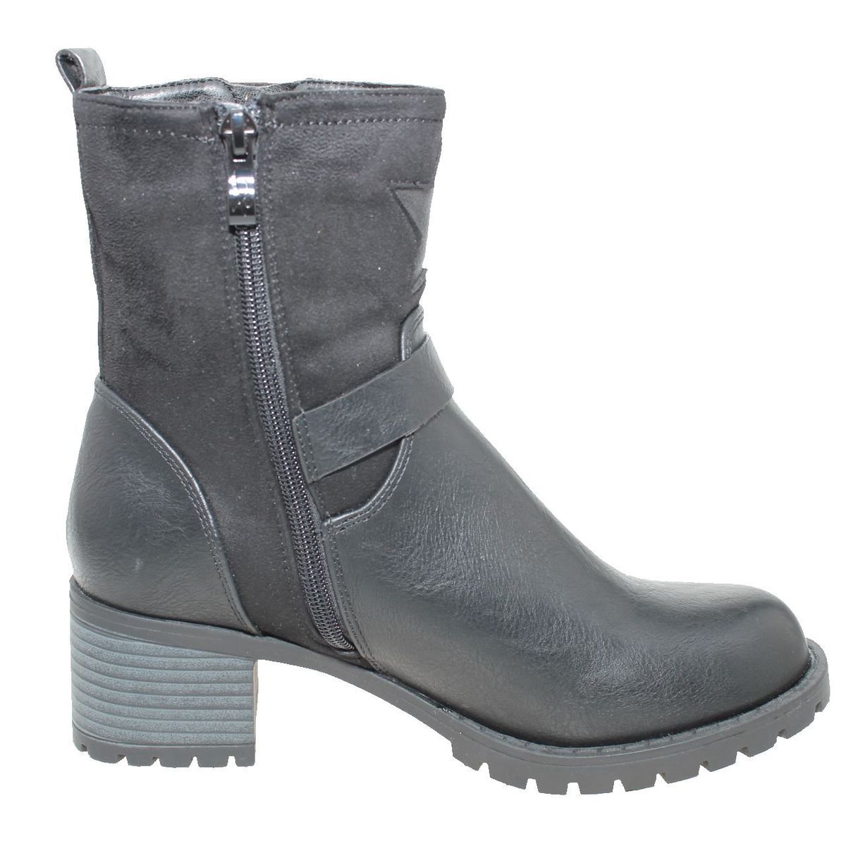 VIA FRANCA - Botin Casual Para Mujer Color Negro