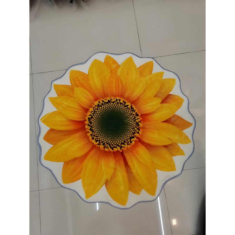 GENERICO - Alfombras Flor 3D 80cm