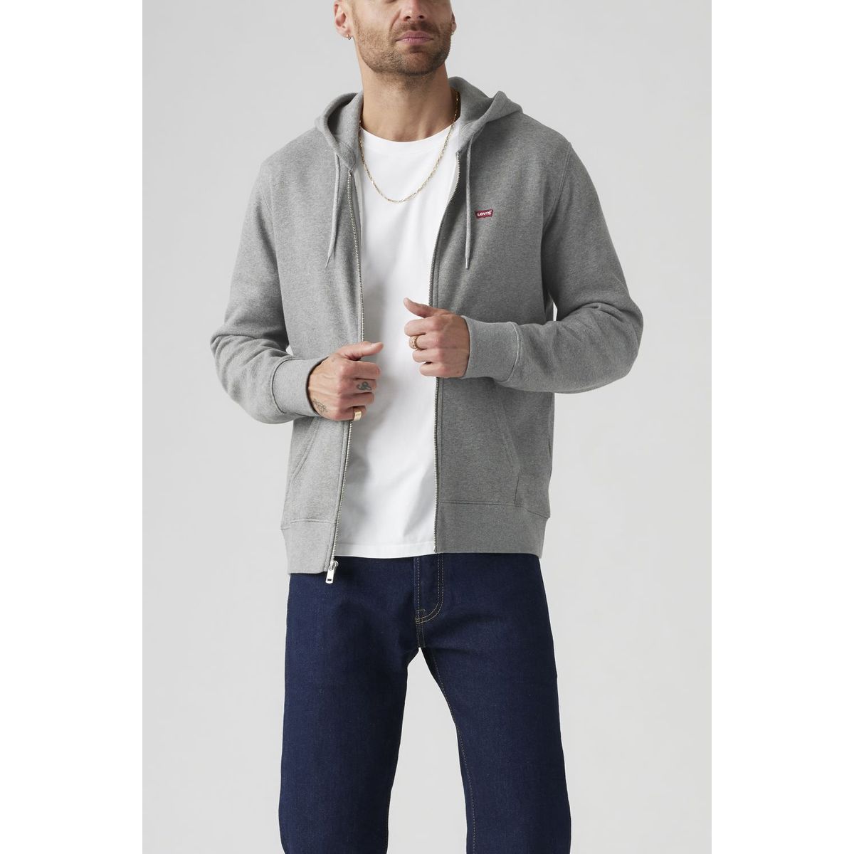 LEVIS - Polerón Hombre Regular Fit Gris Levis