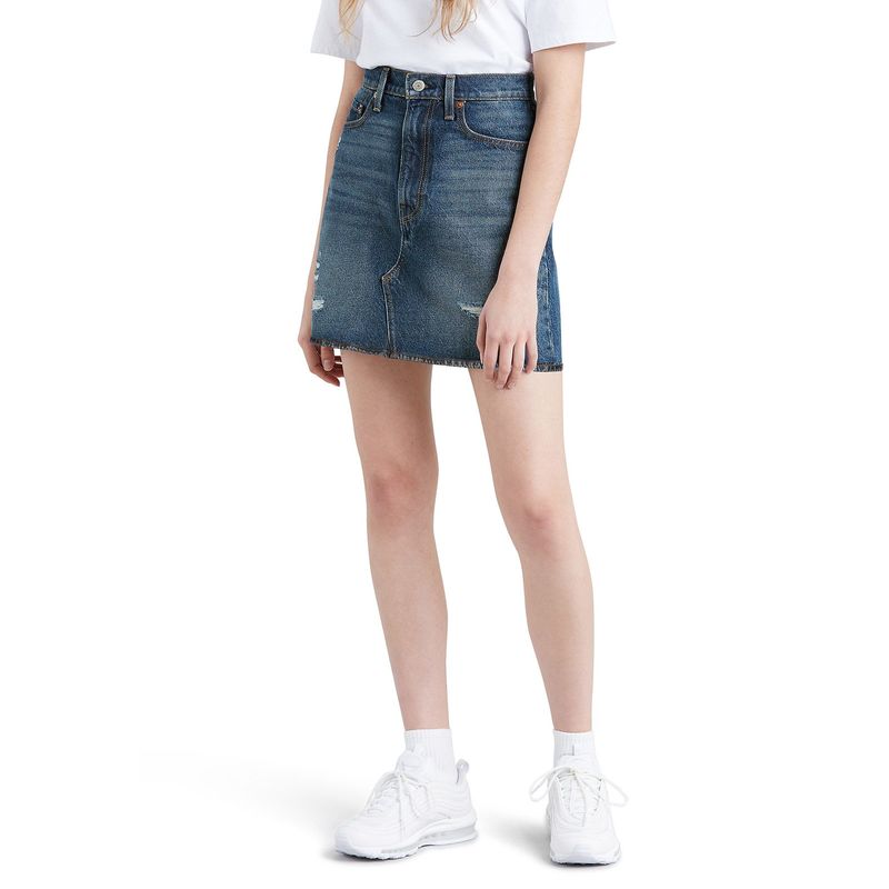 LEVIS - Falda Mujer High Rise Azul Levis