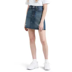 LEVIS - Falda Mujer High Rise Azul