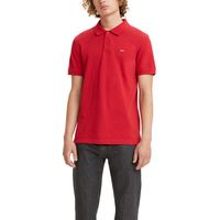 Polera Hombre Regular Fit Lisa con Logo Rojo