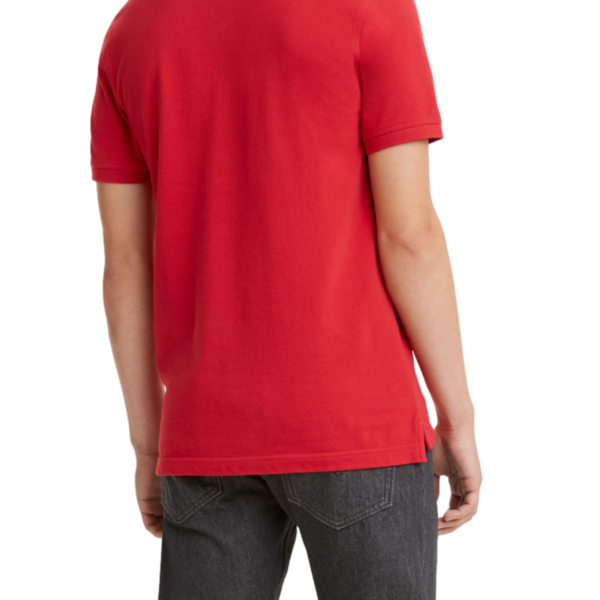 LEVIS - Polera Hombre Regular Fit Lisa con Logo Rojo Levis
