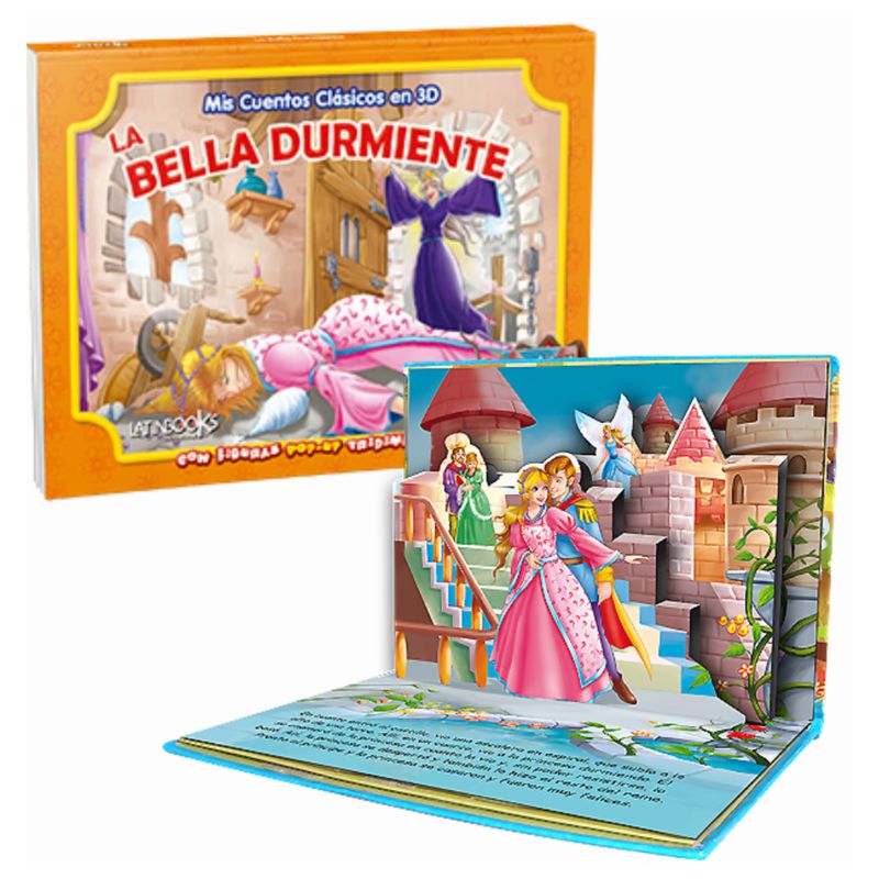 LATINBOOKS - Mis cuentos clásicos en 3D - La bella durmiente POP UP LATINBOOKS