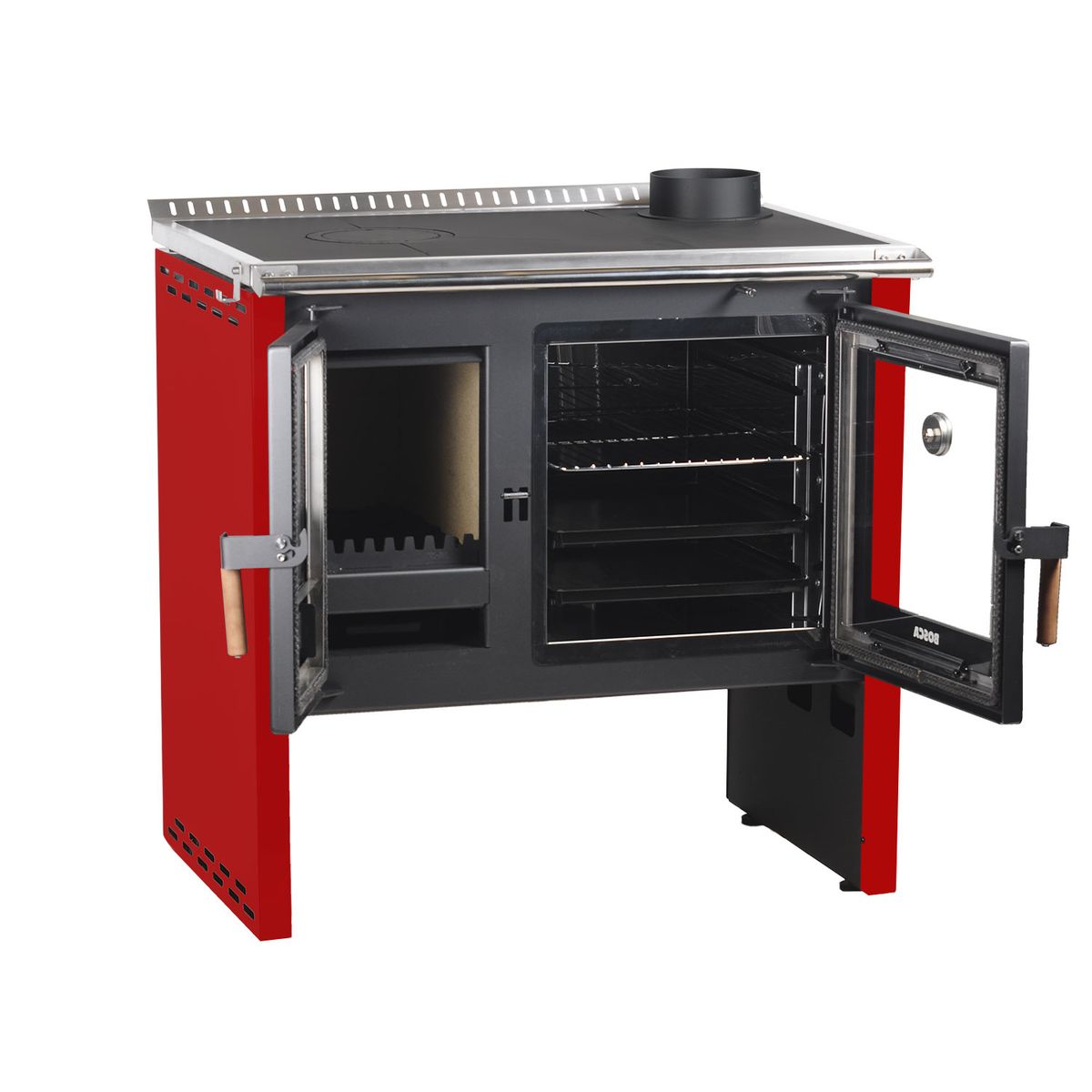 BOSCA - Cocina a Leña Bosca Hestia 90 Rojo