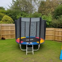 Cama Elastica con Malla y Escalera 2,44 mt 8FT