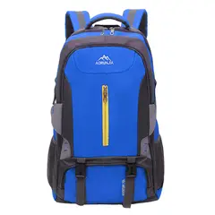 CRUSEC - Mochila Camping 65 Litros Outdoor Trekking Deporte Minería Azul