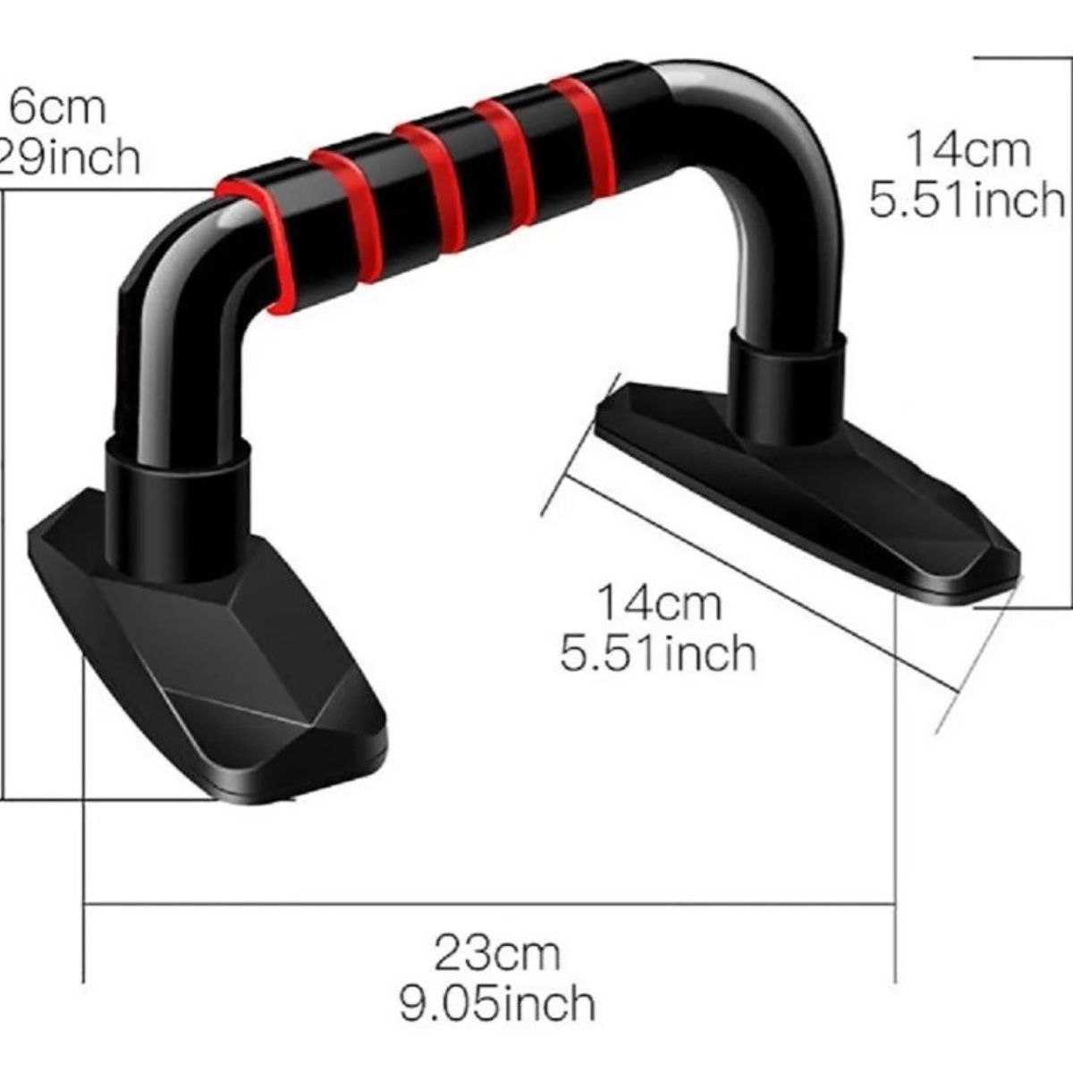 GENERICO - Barra Ejercicios Push Up Ajustable Piso Antideslizante