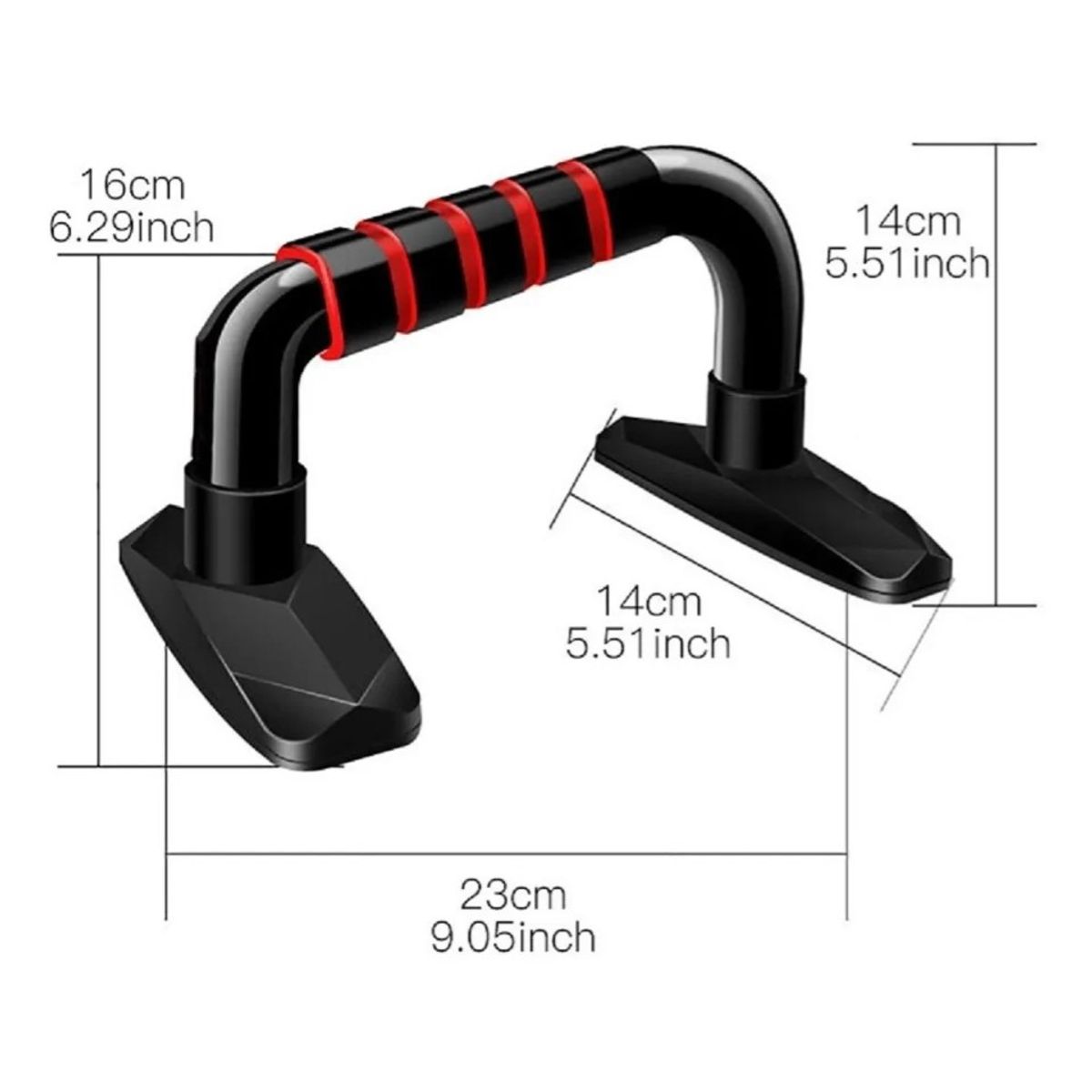 GENERICO - Barra Ejercicios Push Up Ajustable Piso Antideslizante