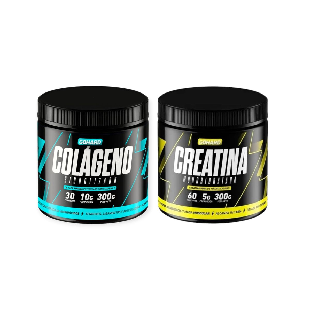 GOHARD - COLAGENO 30 SERV 300GR & CREATINA 300 GR 60 SERV - GOHARD