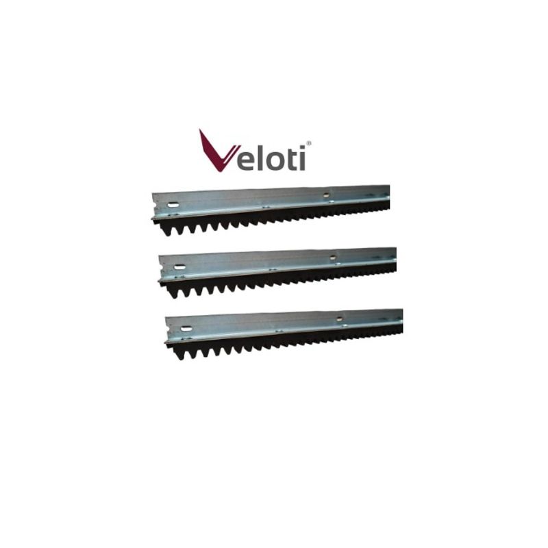 VELOTI - Pack 3 Cremallera Nylon Veloti para Portón Automático