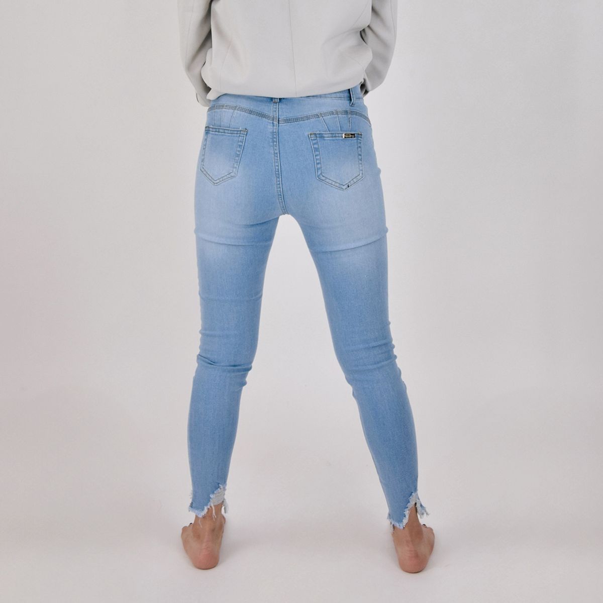 GENERICO - Jeans de mujer skinny elasticado destroyed Msco Jeans