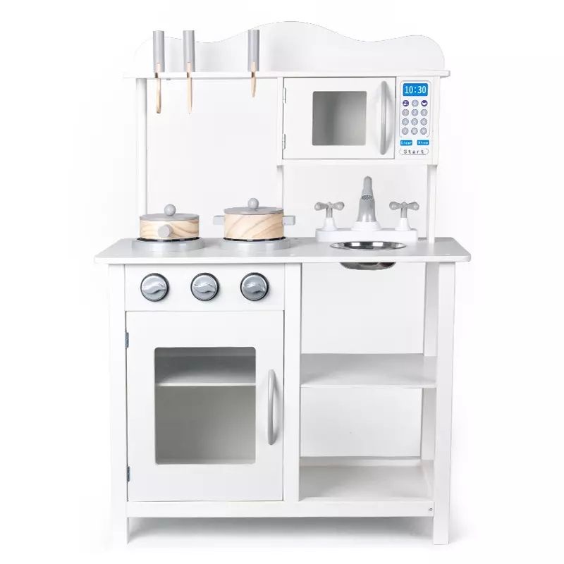 PELLITOS - COCINA DIDACTICA DE MADERA NORDIC BLANCA