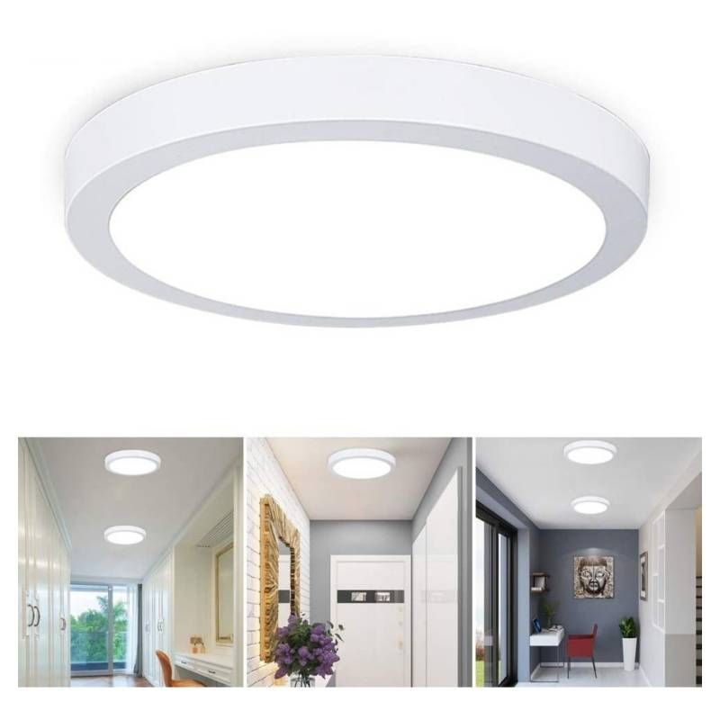 GENERICO - Foco Panel Plafón Led 18w Sobrepuesto Redondo Luz Frio