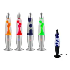 GENERICO - Lampara Lava Luz Led Decoración 41 Cm Azul
