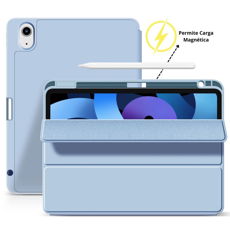 GENERICO - Funda Para iPad Mini 6° Generación 2021 Ranura Lápiz Color Celeste