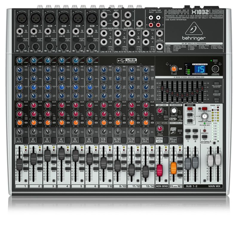 BEHRINGER - Mezclador Analógico Behringer Xenyx X1832USB