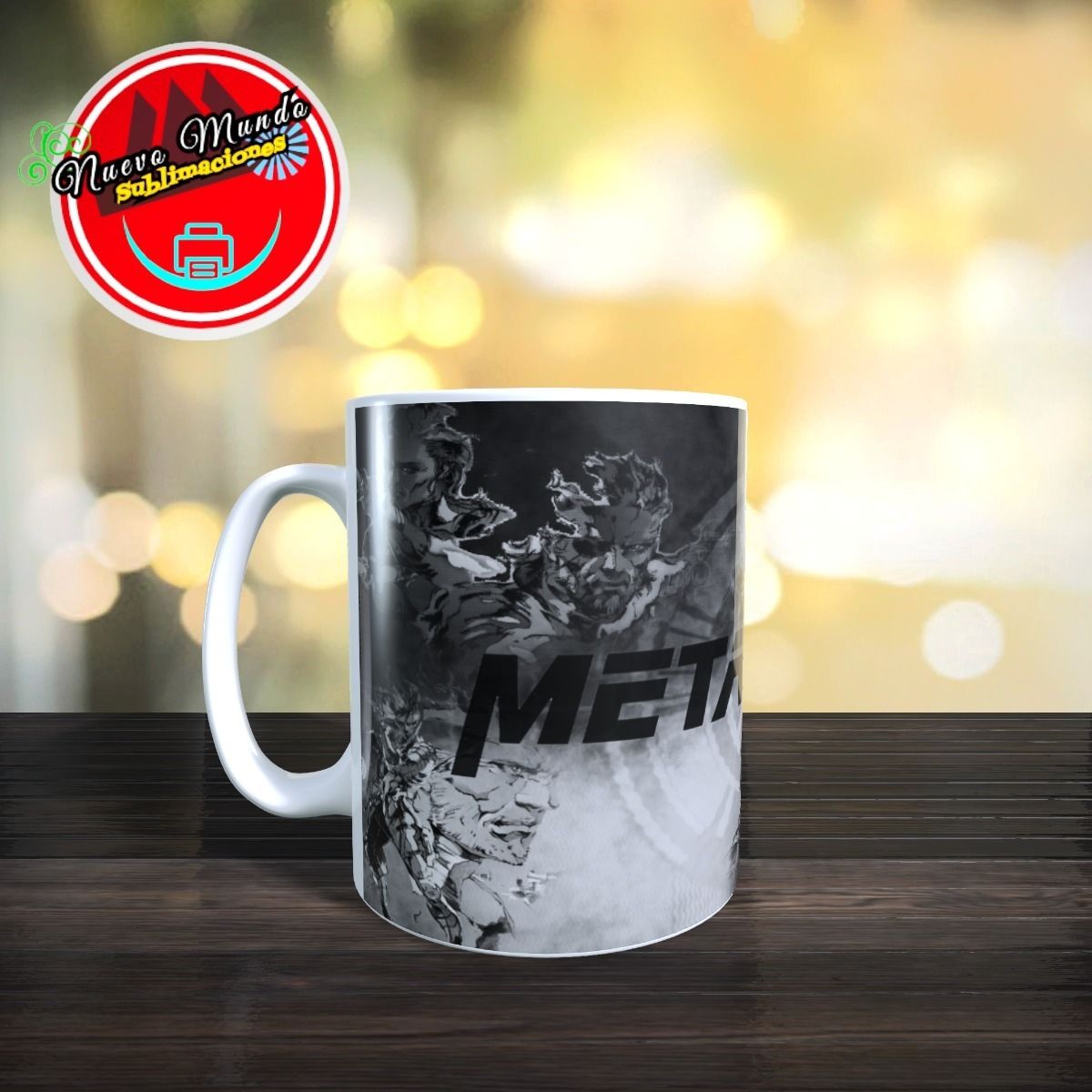 GENERICO - Taza Blanca De Metal Gear