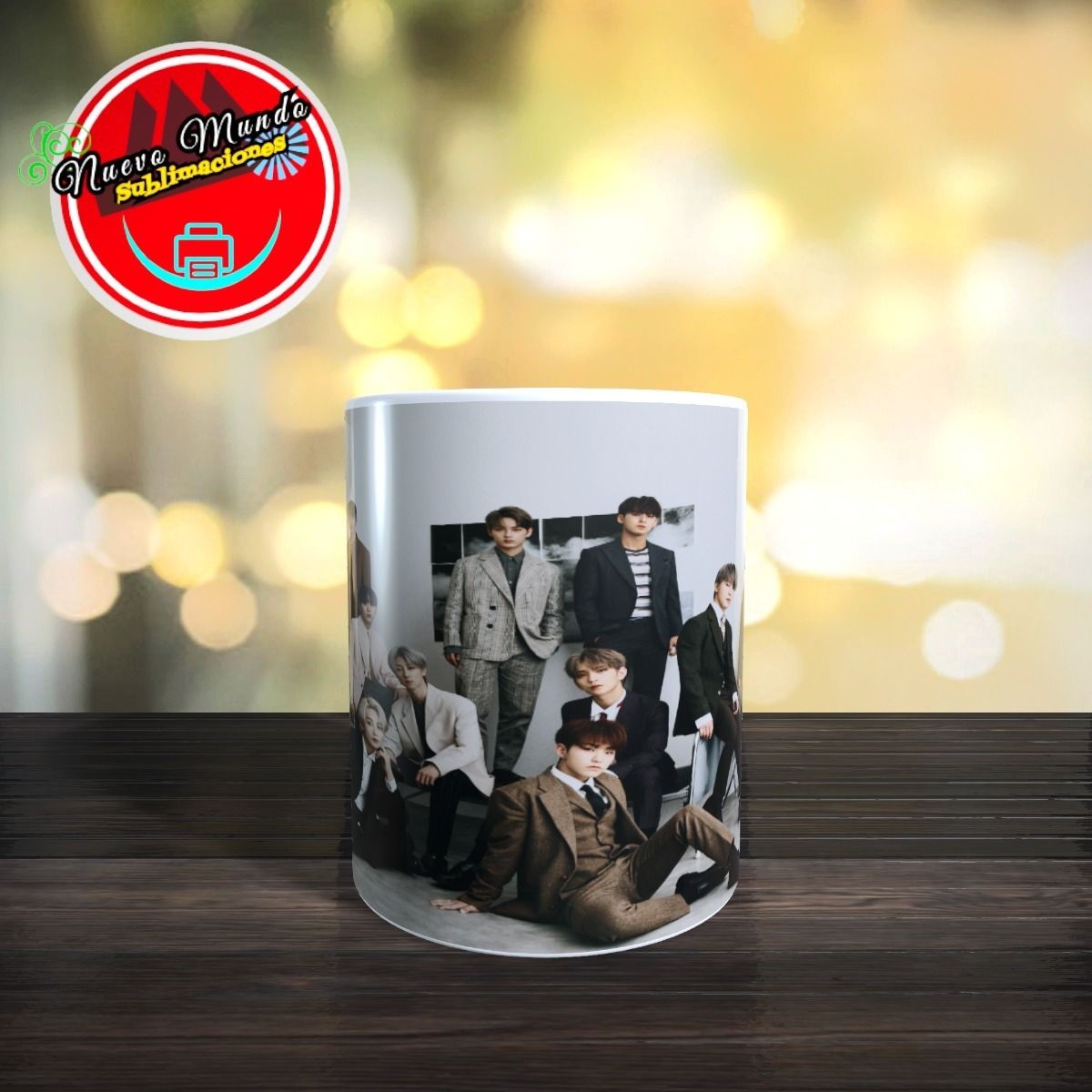 GENERICO - Taza Blanca De Seventeen - Kpop