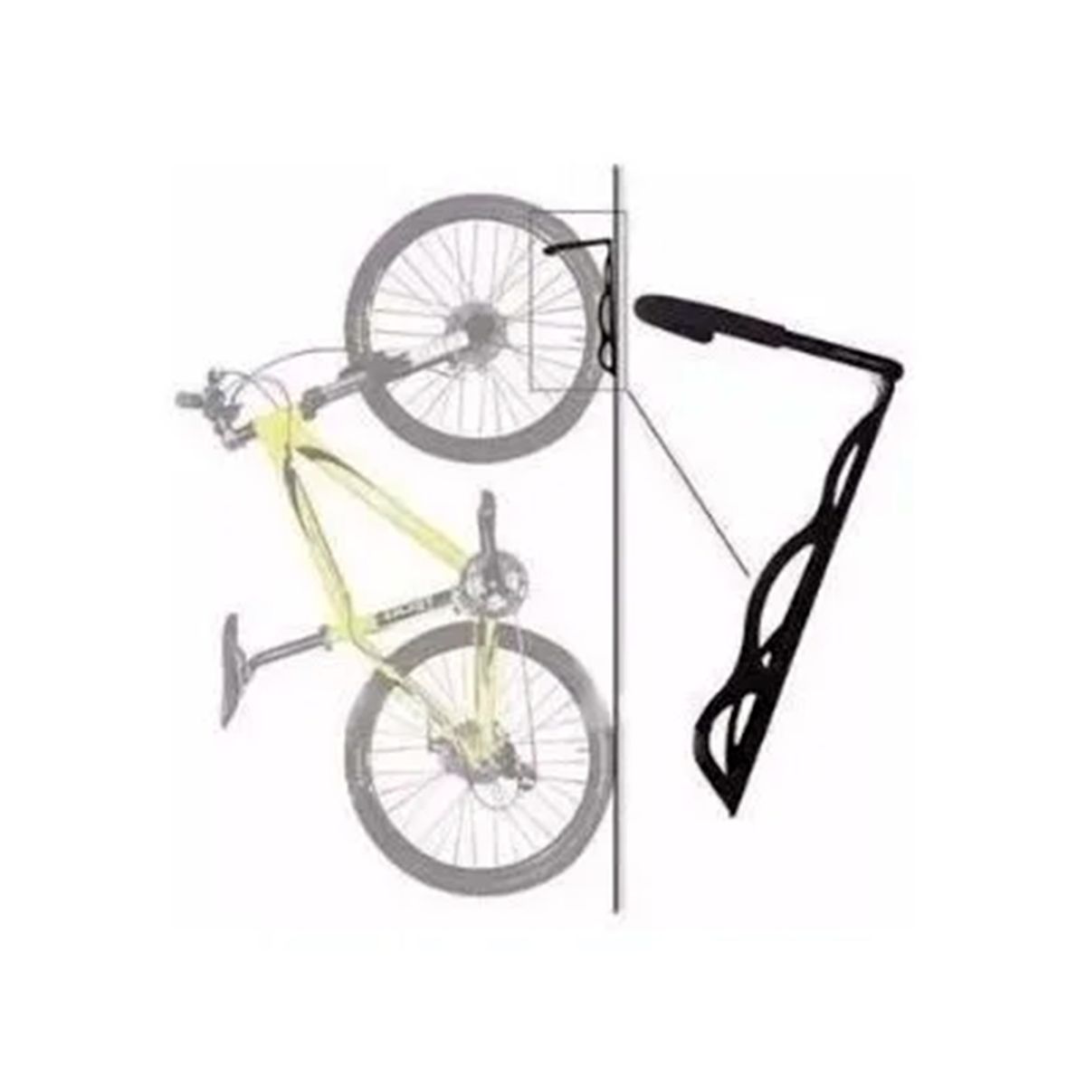 GENERICO - Set 3 Ganchos Para Bicicletas Soporte Muro