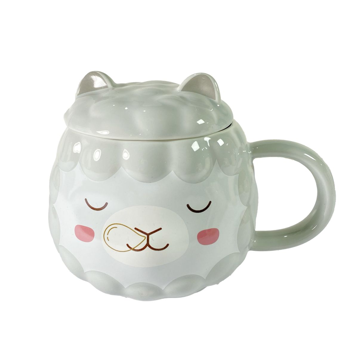 GENERICO - Tazón Alpaca Gris Kawaii