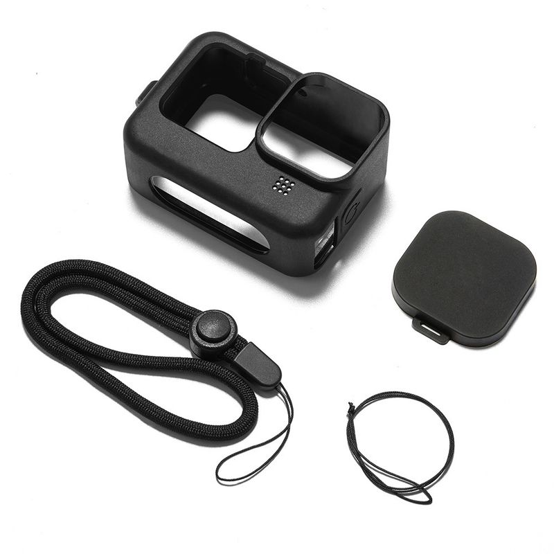 KUANGYE - Funda De Silicona Y Vidrio Templado Gopro Hero 9
