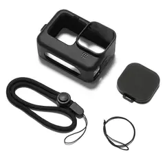 KUANGYE - Funda De Silicona Y Vidrio Templado Gopro Hero 9