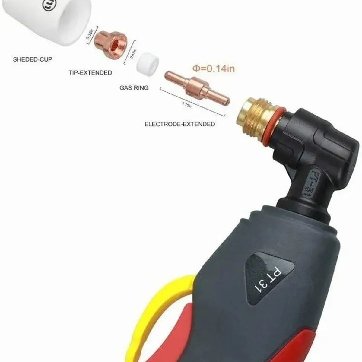 40 Pedazos De Air Plasma Antorcha De Corte Consumibles, marca KUANGYE - Foto 2