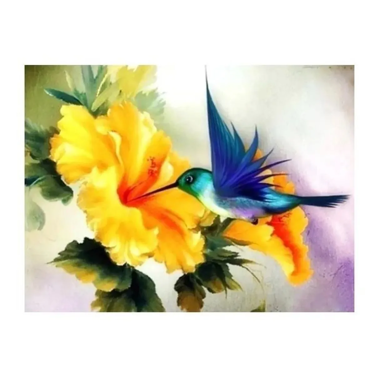 KUANGYE - Bordado Pintura Diamante Colibrí 20x30 Diamond Painting
