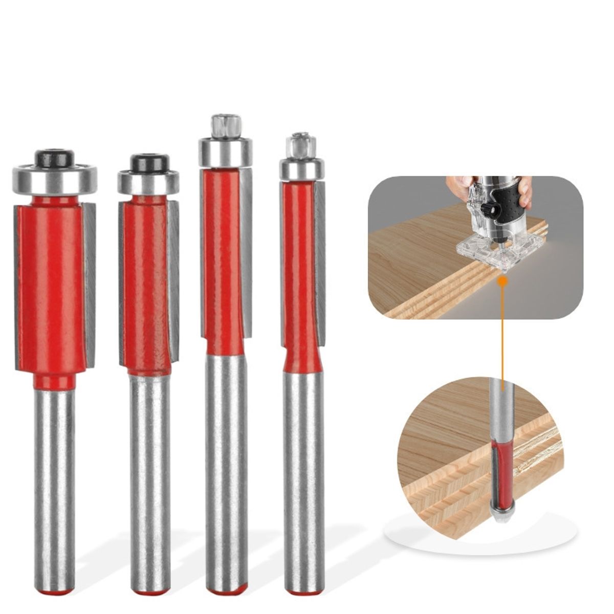 KUANGYE - Fresa Madera Copiadora Dif Medidas Bástago 14