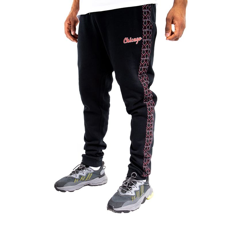 MITCHELL & NESS - Pantalón Jogger Chicago Bulls Desing Negro Mitchell And Ness
