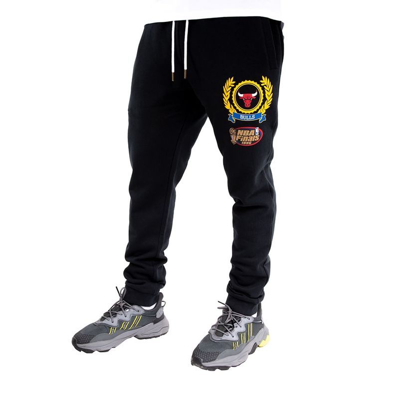 MITCHELL & NESS - Pantalón Jogger Chicago Bulls Finals Negro Mitchell And Ness