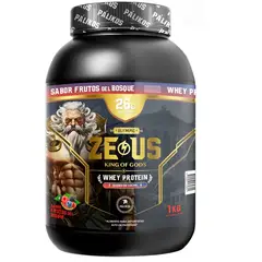 PALIKOS FITNESS - 100 Whey Protein Zeus 1kg Frutos del Bosque 30 servicios