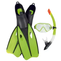 BESTWAY - Set Mascara, Snorkel Y Aletas Blacksea Talla L