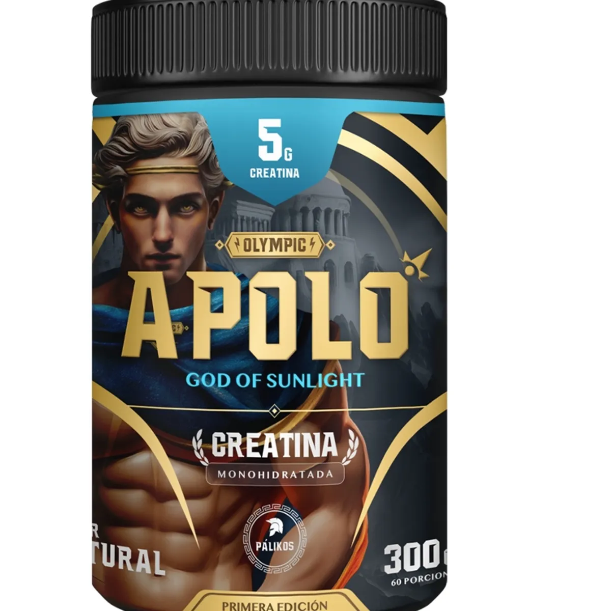 PALIKOS FITNESS - Creatina Apolo 300 gr/Laboratorio Internacional Pharmacorp/Certificado