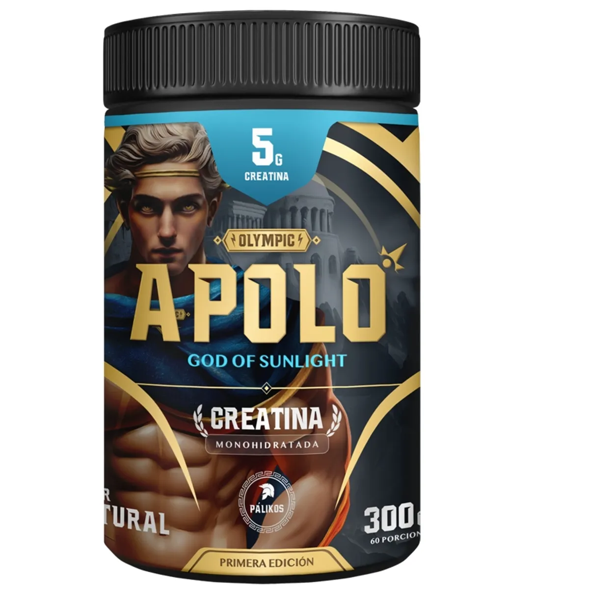 PALIKOS FITNESS - Creatina Apolo 300 gr/Laboratorio Internacional Pharmacorp/Certificado